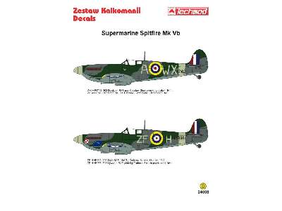 Kalkomania - Supermarine Spitfire Mk VB - zdjęcie 2