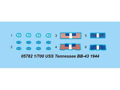 Pancernik USS Tennessee BB-43 1944 - zdjęcie 3