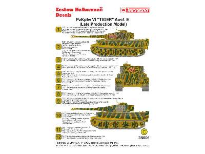 Kalkomania - Pz.Kpfw.VI Tiger Ausf.E (Late Production Model) - zdjęcie 2