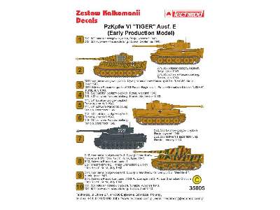 Kalkomania - Pz.Kpfw.VI Tiger Ausf.E (Early Production Model) - zdjęcie 2