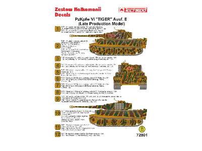 Kalkomania - Pz.Kpfw.VI Tiger Ausf.E (Mid Production Model) - zdjęcie 2