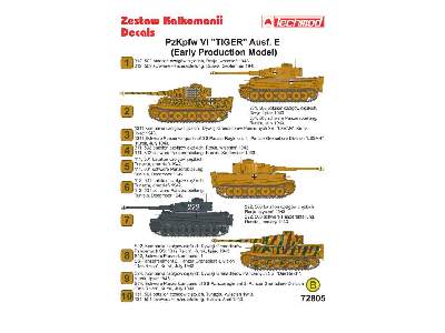 Kalkomania - Pz.Kpfw.VI Tiger Ausf.E (Early Production Model) - zdjęcie 2