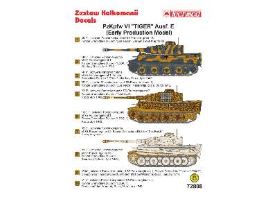 Kalkomania - Pz.Kpfw.VI Tiger Ausf.E (Early Production Model) - zdjęcie 2