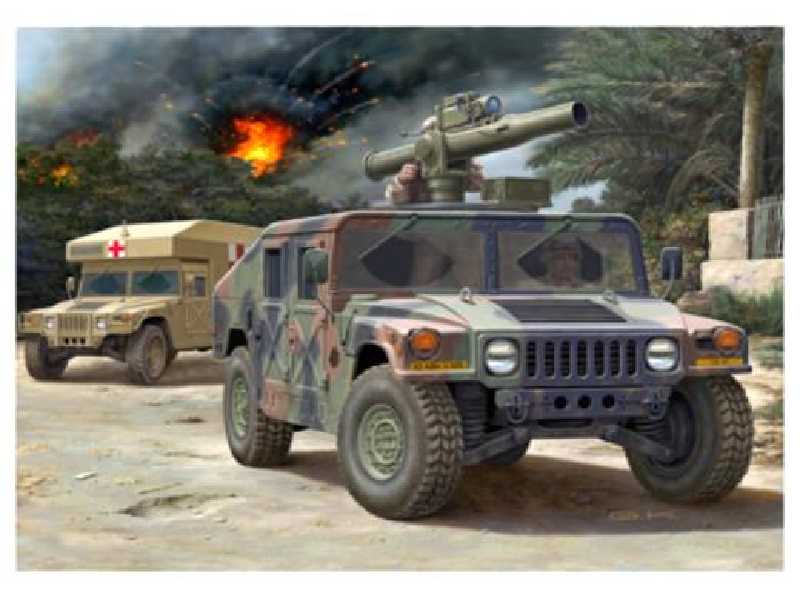 HMMWV M966 TOW Missile Carrier & M997 Maxi Ambulance - zdjęcie 1 HMMWV M966 TOW Missile Carrier & M997 Maxi Ambulance - zdjęcie 1