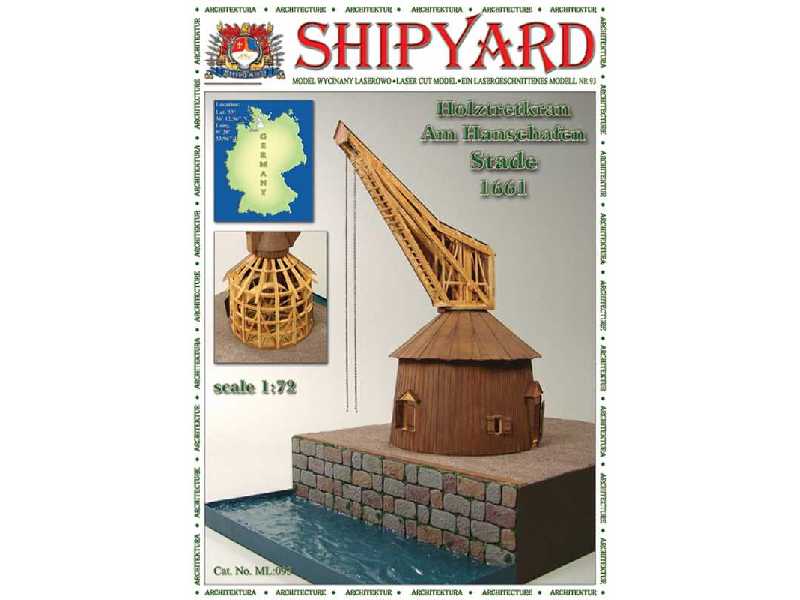 Holztretkran Am Hansehafen Stade 1661 nr 93 - zdjęcie 1 Holztretkran Am Hansehafen Stade 1661 nr 93 - zdjęcie 1