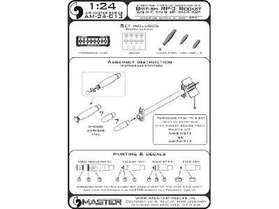 Dodatkowe typy głowic dla brytyjskich rakiet RP-3 (60LB F, 25LB  - zdjęcie 1