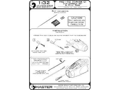 MiG-19S (Farmer C) - końcówki działek 30mm i rurka Pitota - zdjęcie 1