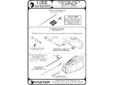 Shenyang J-6/F-6 - końcówki działek 30mm i rurka Pitota - zdjęcie 1