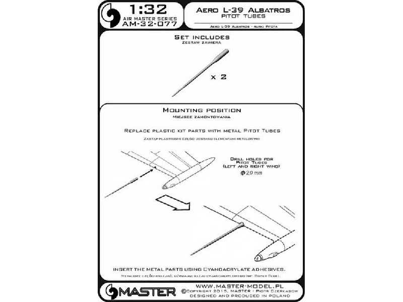 Aero L-39 Albatros - Rurki Pitota - zdjęcie 1