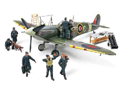 Spitfire Mk.Vb - Jan Zumbach dyw. 303 + figurki - zdjęcie 1