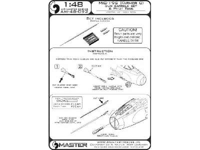 MiG-19S (Farmer C) - końcówki działek 30mm i rurka Pitota - zdjęcie 1