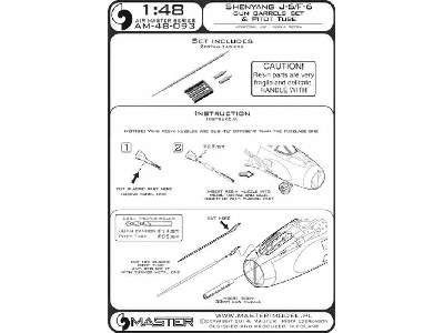Shenyang J-6/F-6 - końcówki działek 30mm i rurka Pitota - zdjęcie 1
