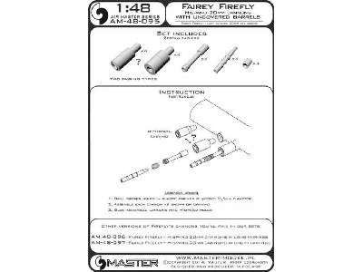 Fairey Firefly - działka Hispano 20mm bez osłon (4 szt.) - zdjęcie 1