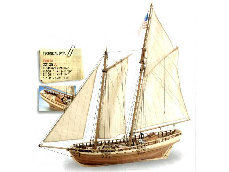 Szkuner Virginia - 1819 - zdjęcie 1 Szkuner Virginia - 1819 - zdjęcie 1