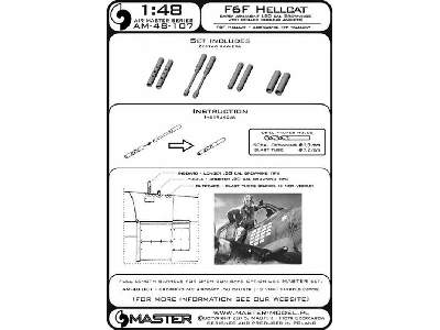 F6F Hellcat - uzbrojenie typ wczesny (km-y Browning .50 cal z pe - zdjęcie 1