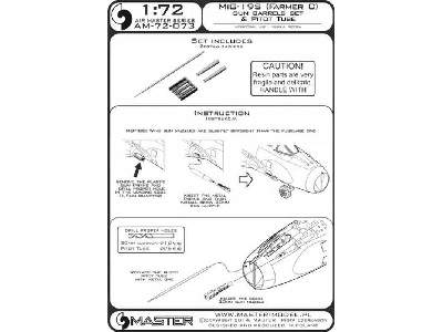 MiG-19S (Farmer C) - końcówki działek 30mm i rurka Pitota - zdjęcie 1