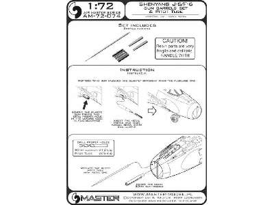 Shenyang J-6/F-6 - końcówki działek 30mm i rurka Pitota - zdjęcie 1