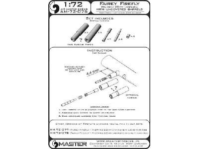 Fairey Firefly - działka Hispano 20mm bez osłon (4 szt.) - zdjęcie 1