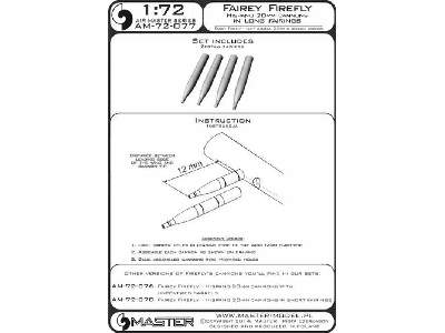 Fairey Firefly - działka Hispano 20mm w długiej osłonie (4 szt.) - zdjęcie 1