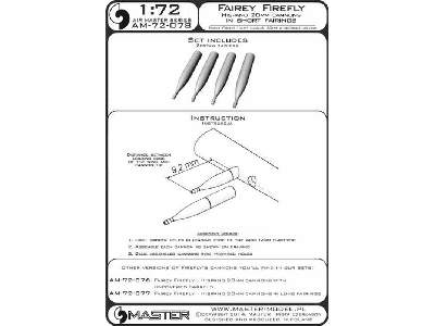 Fairey Firefly - działka Hispano 20mm w krótkiej osłonie (4 szt. - zdjęcie 1
