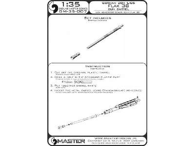 Lufa niemieckiego działka 20mm L/65 Flak 38 (1 szt.) - zdjęcie 1