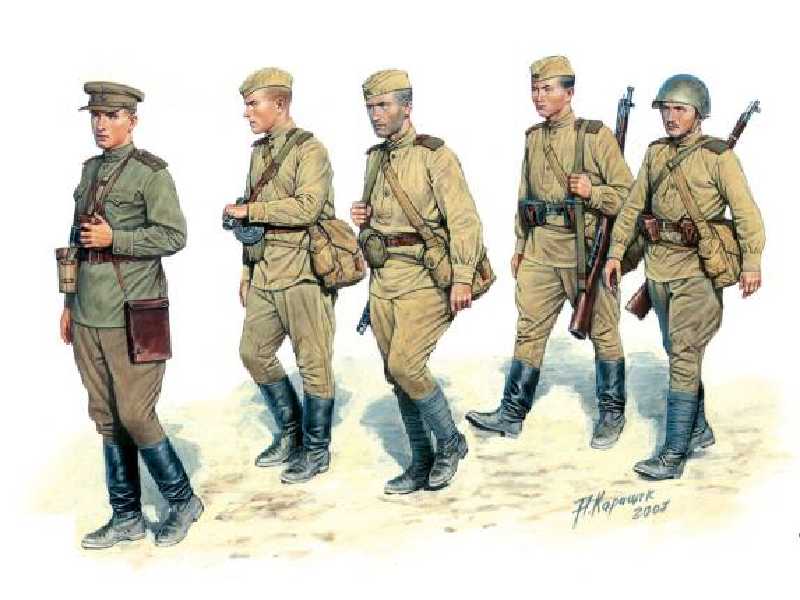 Figurki Piechota radziecka - lato 1943-45 - zdjęcie 1 Figurki Piechota radziecka - lato 1943-45 - zdjęcie 1