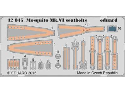 Mosquito Mk. VI seatbelts 1/32 - Tamiya - zdjęcie 1