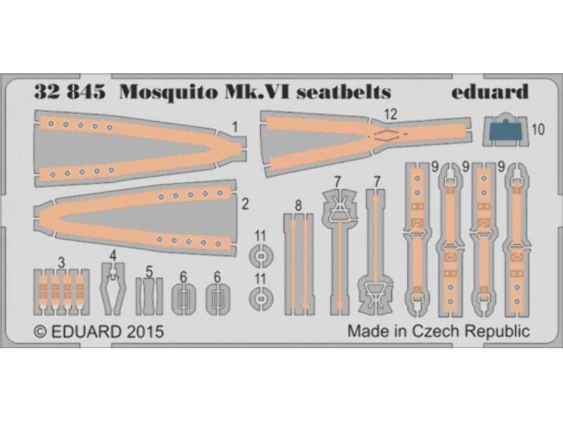 Mosquito Mk. VI seatbelts 1/32 - Tamiya - zdjęcie 1