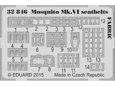 Mosquito Mk. VI seatbelts FABRIC 1/32 - Tamiya - zdjęcie 2