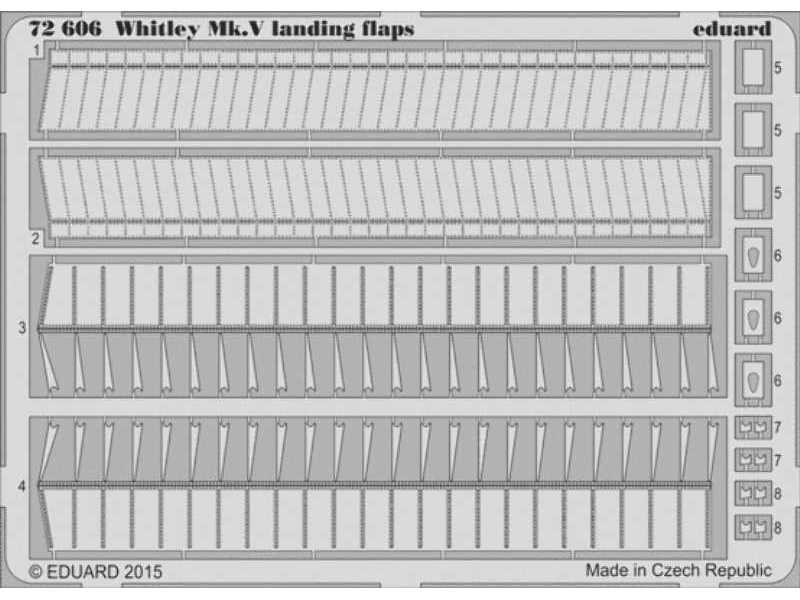 Whitley Mk. V landing flaps 1/72 - Airfix - zdjęcie 1