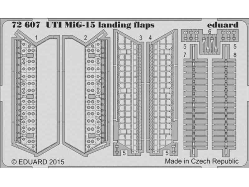 UTI MiG-15 landing flaps 1/72 - Eduard - zdjęcie 1 UTI MiG-15 landing flaps 1/72 - Eduard - zdjęcie 1