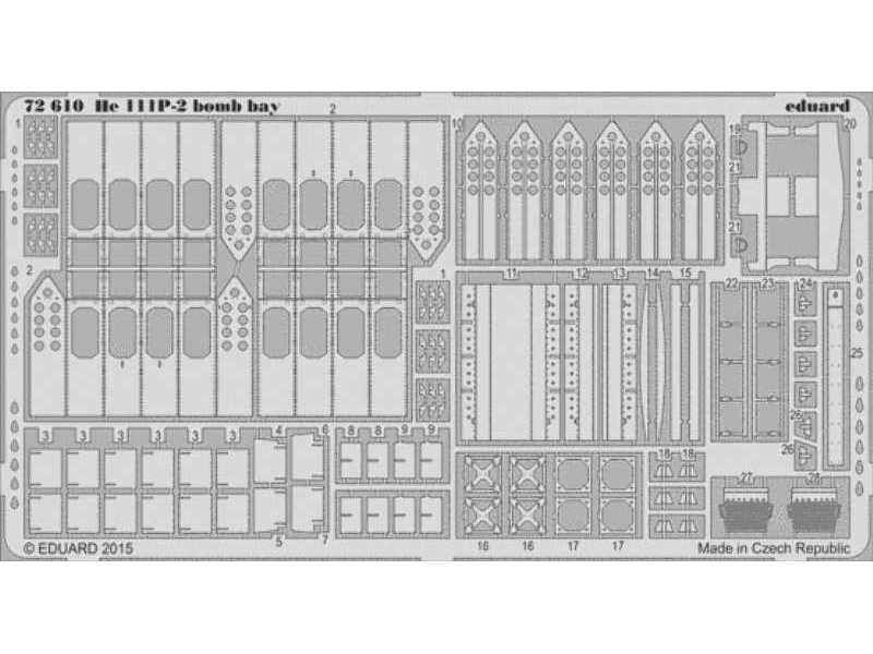 He 111P-2 bomb bay 1/72 - Airfix - zdjęcie 1