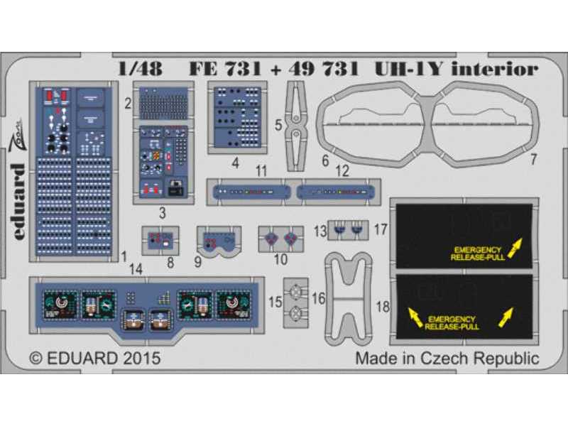 UH-1Y interior S. A. 1/48 - Kitty Hawk - zdjęcie 1