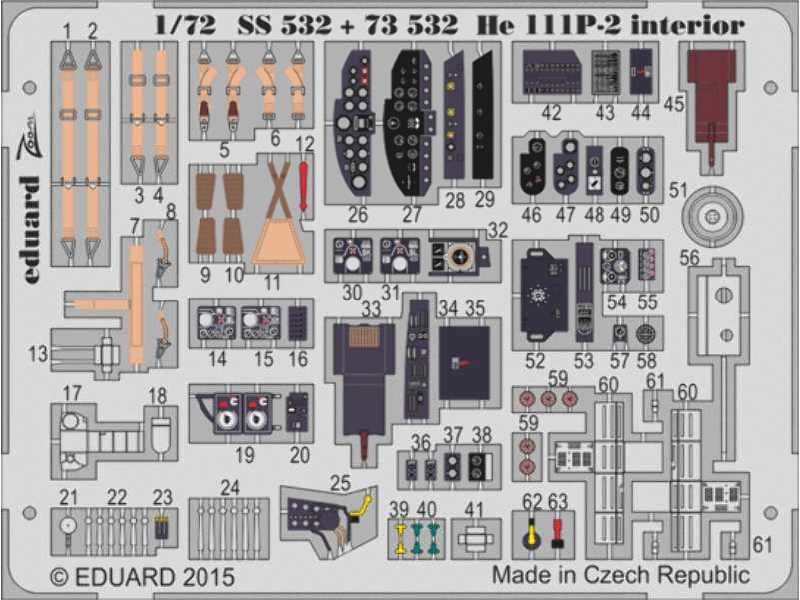 He 111P-2 interior S. A. 1/72 - Airfix - zdjęcie 1 He 111P-2 interior S. A. 1/72 - Airfix - zdjęcie 1