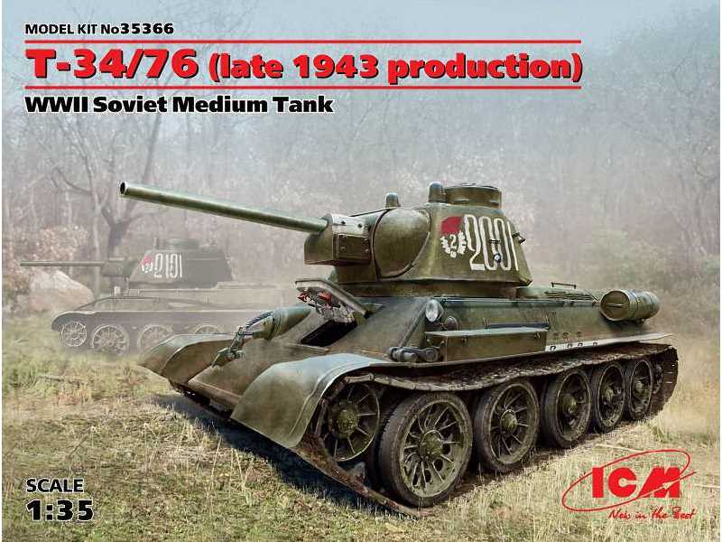 T-34/76 - koniec 1943 - czołg sowiecki - zdjęcie 1