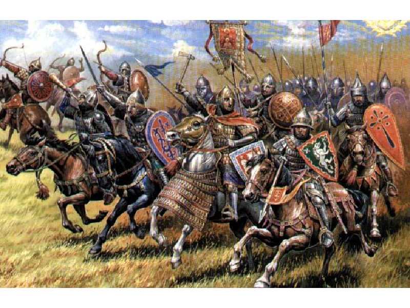 Figurki - Rosyjscy rycerze konni - XIII - XIV w.n.e. - zdjęcie 1 Figurki - Rosyjscy rycerze konni - XIII - XIV w.n.e. - zdjęcie 1