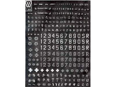 Wermacht Simbols and Numbers (Dry transfer) - zdjęcie 2