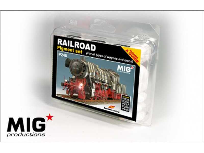 RAILWAY PIGMENT SET (Fixer Included) - zdjęcie 1 RAILWAY PIGMENT SET (Fixer Included) - zdjęcie 1