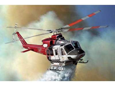 Bell 412 Los Angeles City Fire Dep. z farbami i klejem - zdjęcie 2