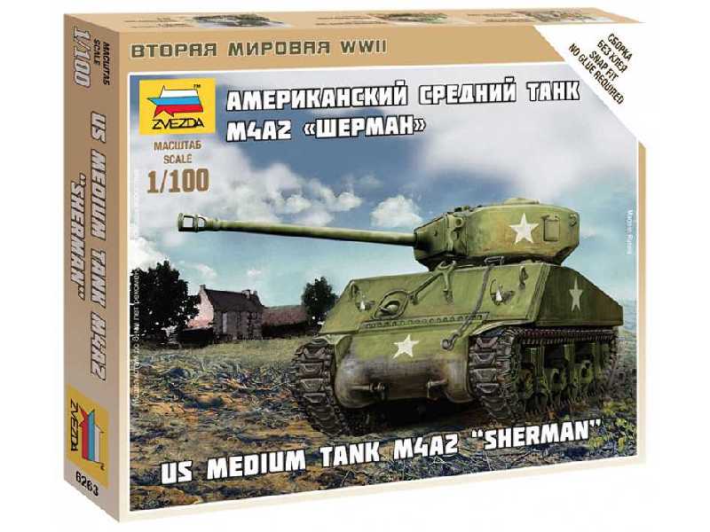 US Medium Tank M4A2 Sherman - zdjęcie 1 US Medium Tank M4A2 Sherman - zdjęcie 1