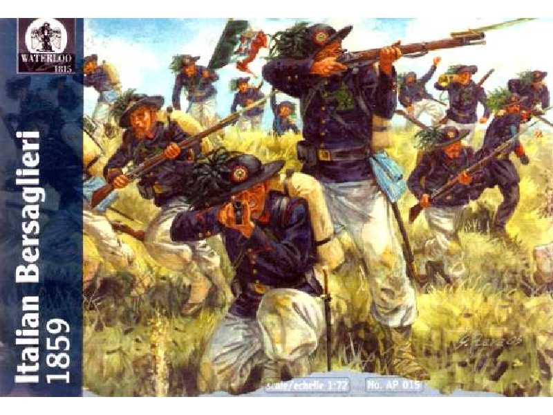 Figurki - Włoscy Bersaglierzy - 1859 - zdjęcie 1 Figurki - Włoscy Bersaglierzy - 1859 - zdjęcie 1