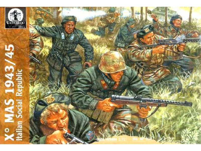 Figurki - Włoska piechota X MAS 1943/45 - zdjęcie 1 Figurki - Włoska piechota X MAS 1943/45 - zdjęcie 1