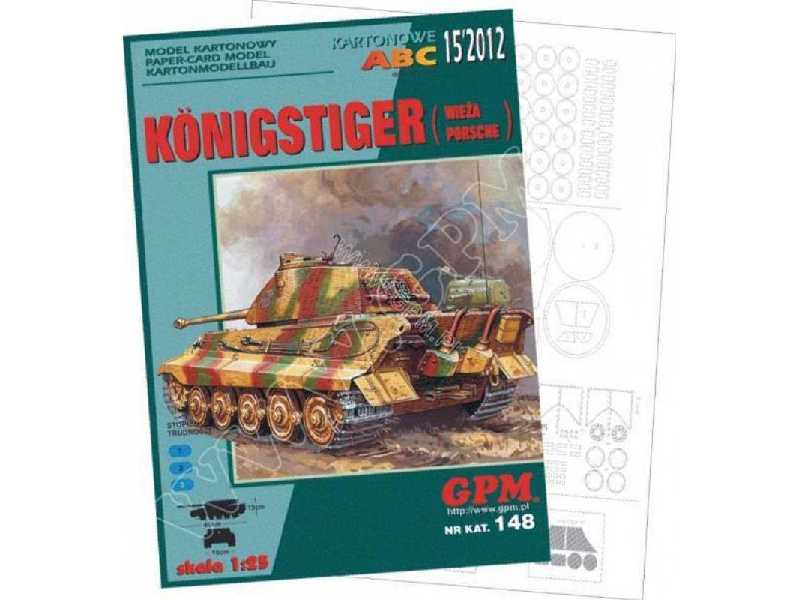 TIGER II KONIGSTIGER(PORSCHE)-Zestaw :model,wregi,gąsienice - zdjęcie 1 TIGER II KONIGSTIGER(PORSCHE)-Zestaw :model,wregi,gąsienice - zdjęcie 1