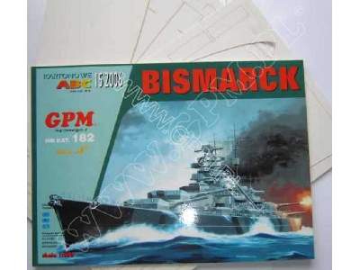 Bismarck + wręgi wycięte laserem - zdjęcie 1