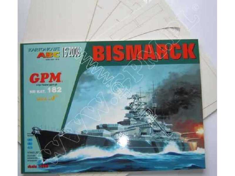 Bismarck + wręgi wycięte laserem - zdjęcie 1 Bismarck + wręgi wycięte laserem - zdjęcie 1