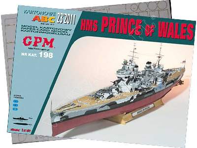 HMS  PRINCE OF WALES komplet model i wręgi - zdjęcie 2