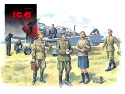 Rosyjscy piloci i personel naziemny 1943-45  - zdjęcie 1