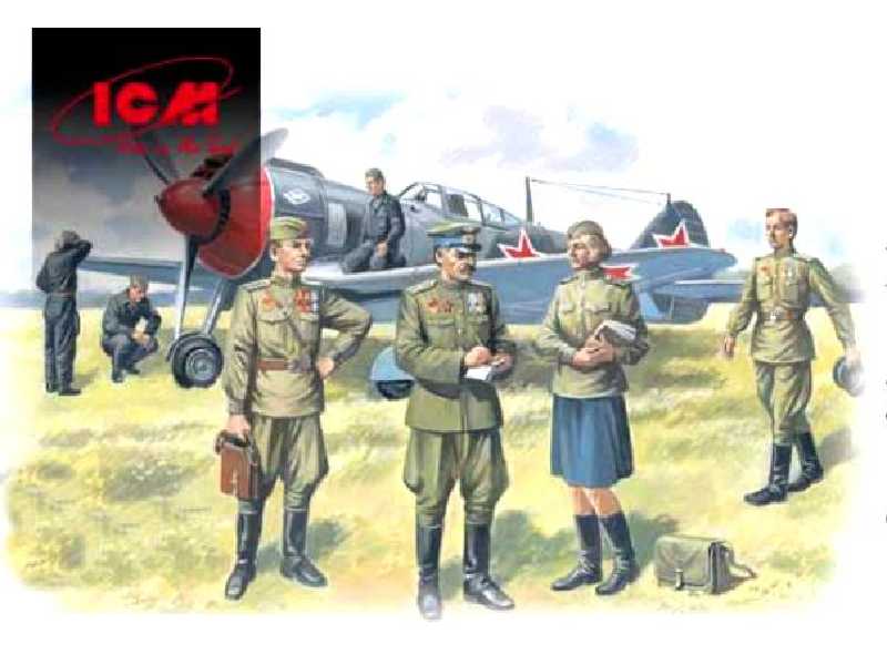 Rosyjscy piloci i personel naziemny 1943-45 - zdjęcie 1 Rosyjscy piloci i personel naziemny 1943-45 - zdjęcie 1