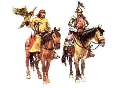 Figurki - Kawaleria mongolska - XII wiek n.e. - zdjęcie 3