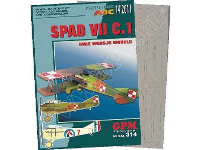 SPAD VII C.1- zestaw model i wręgi - zdjęcie 1